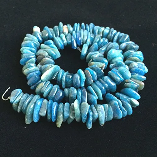 1 Strand Top Quality Natural Blue Kyanite Gemstone 7-12mmmm Center Drilled Rondelle Loose Stone Beads 15 Inch for Jewelry Making GZ7-12