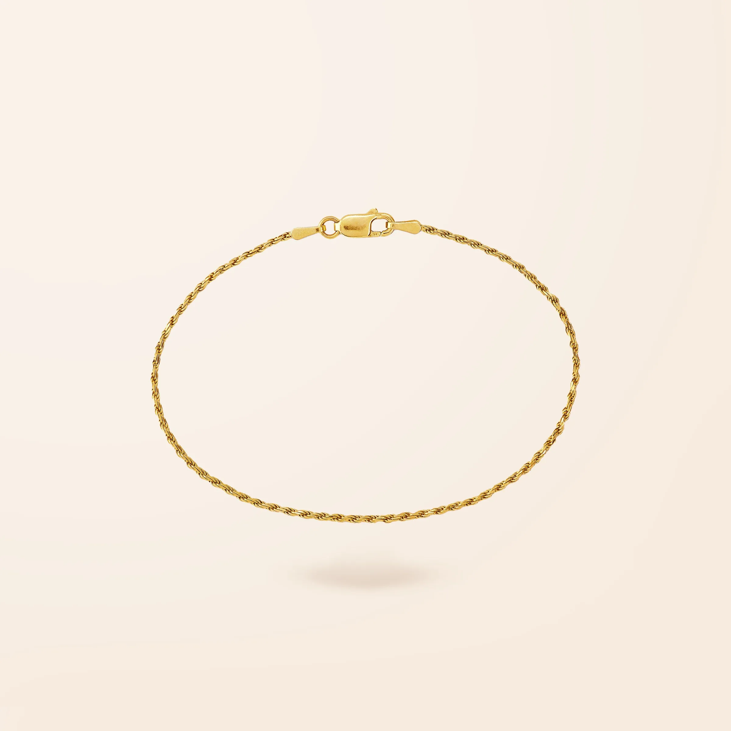 10K Gold Rope Bracelet