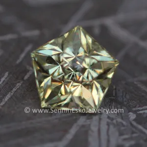 1.3 Carat Golden Heliodor Pentagon - 6.7x6.7mm, Fantasy Shape