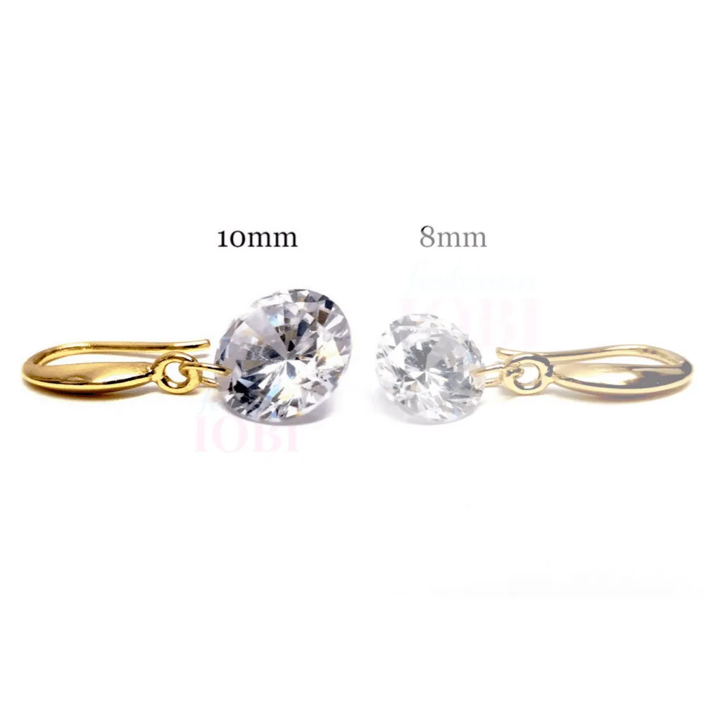 18K Naked IOBI Crystals Drill Sparkly Earrings – Bridal Collection: Choose Your Radiance