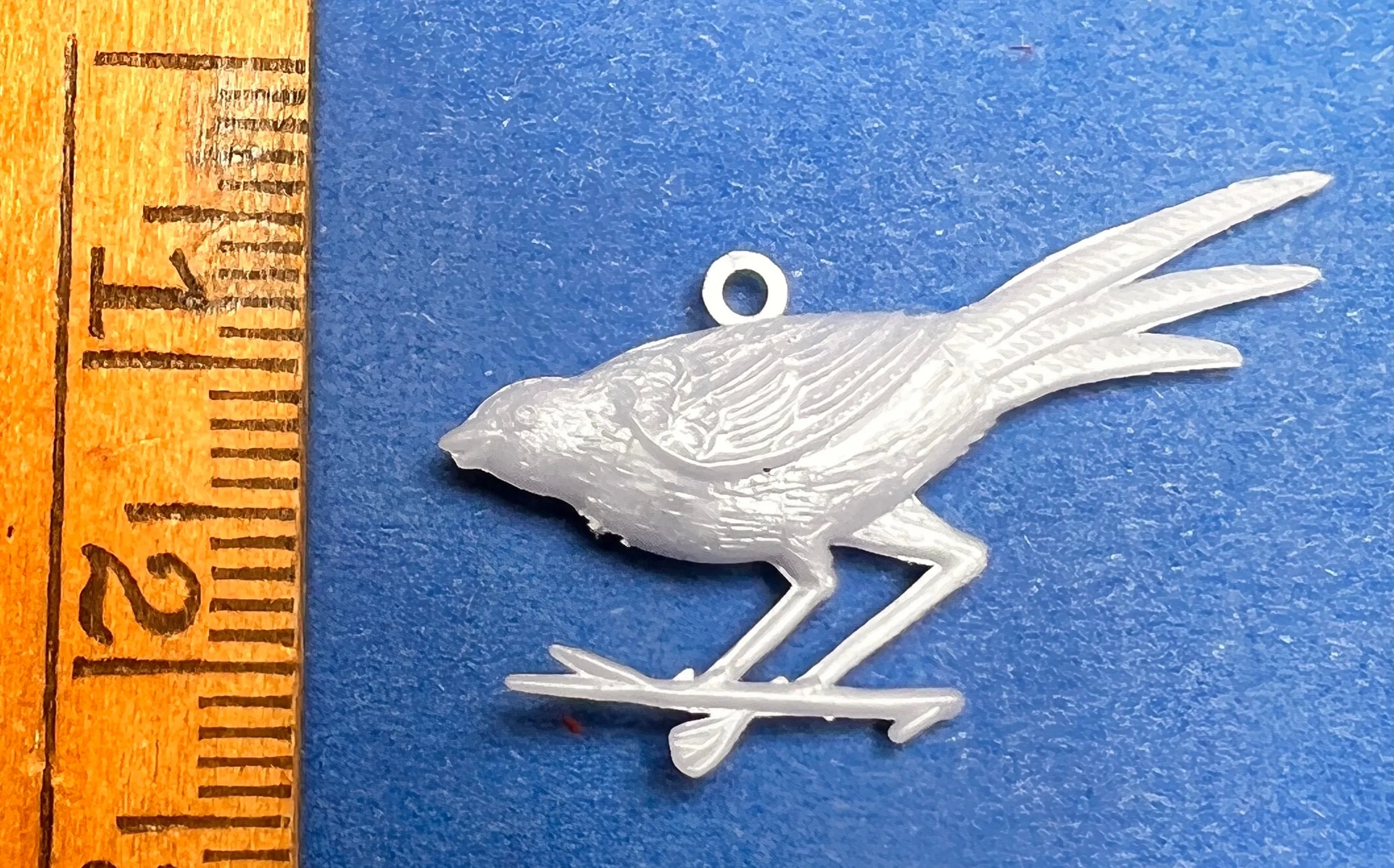 3 Vintage Bird Charms - 3cm long