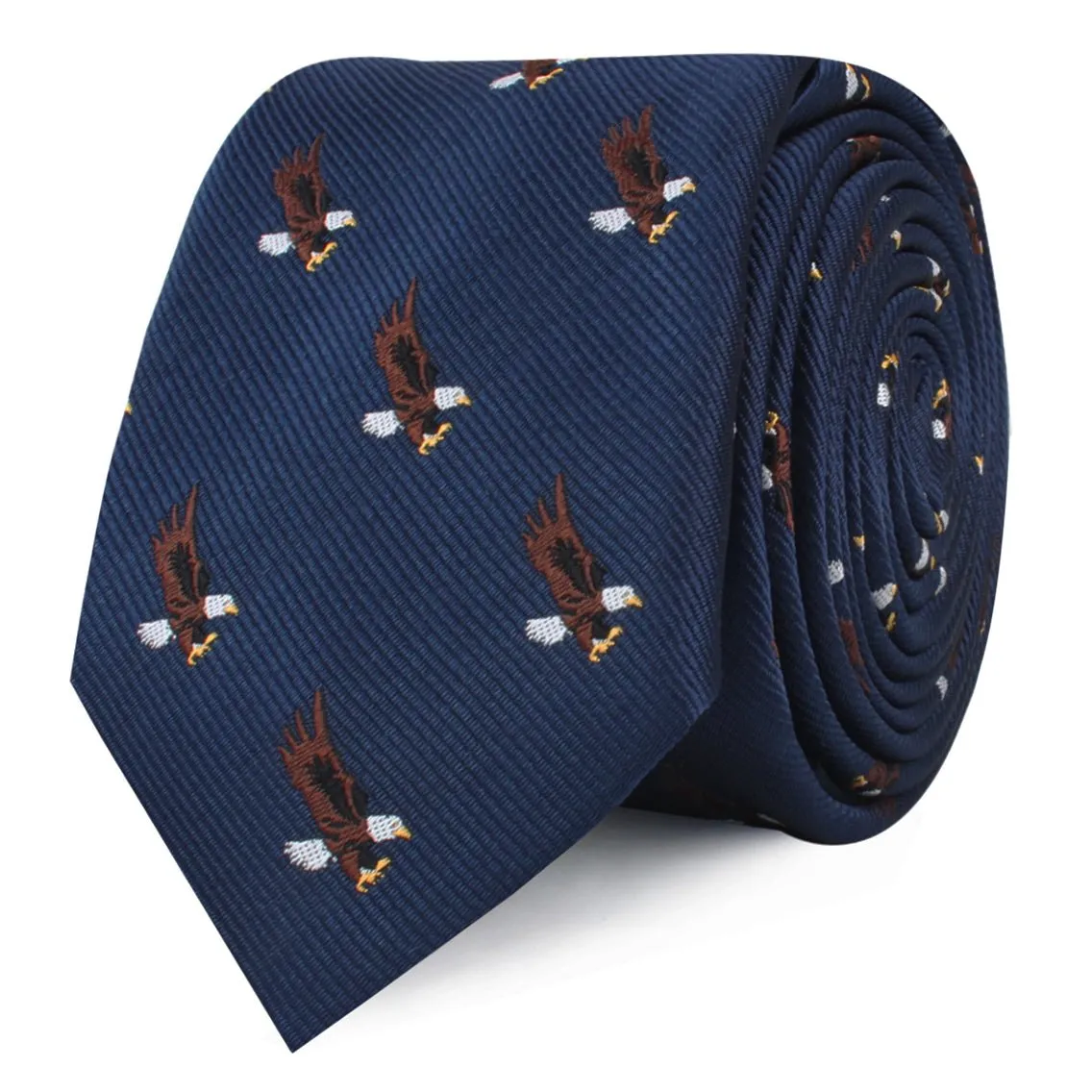 African Martial Eagle Skinny Tie