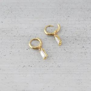 Allure baguette sleeper Earring (single) - 14K/ 18K Gold