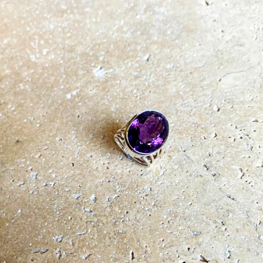 Amethyst Ring - Lila