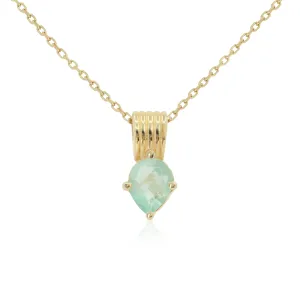 Amie Fluorite Gold Necklace