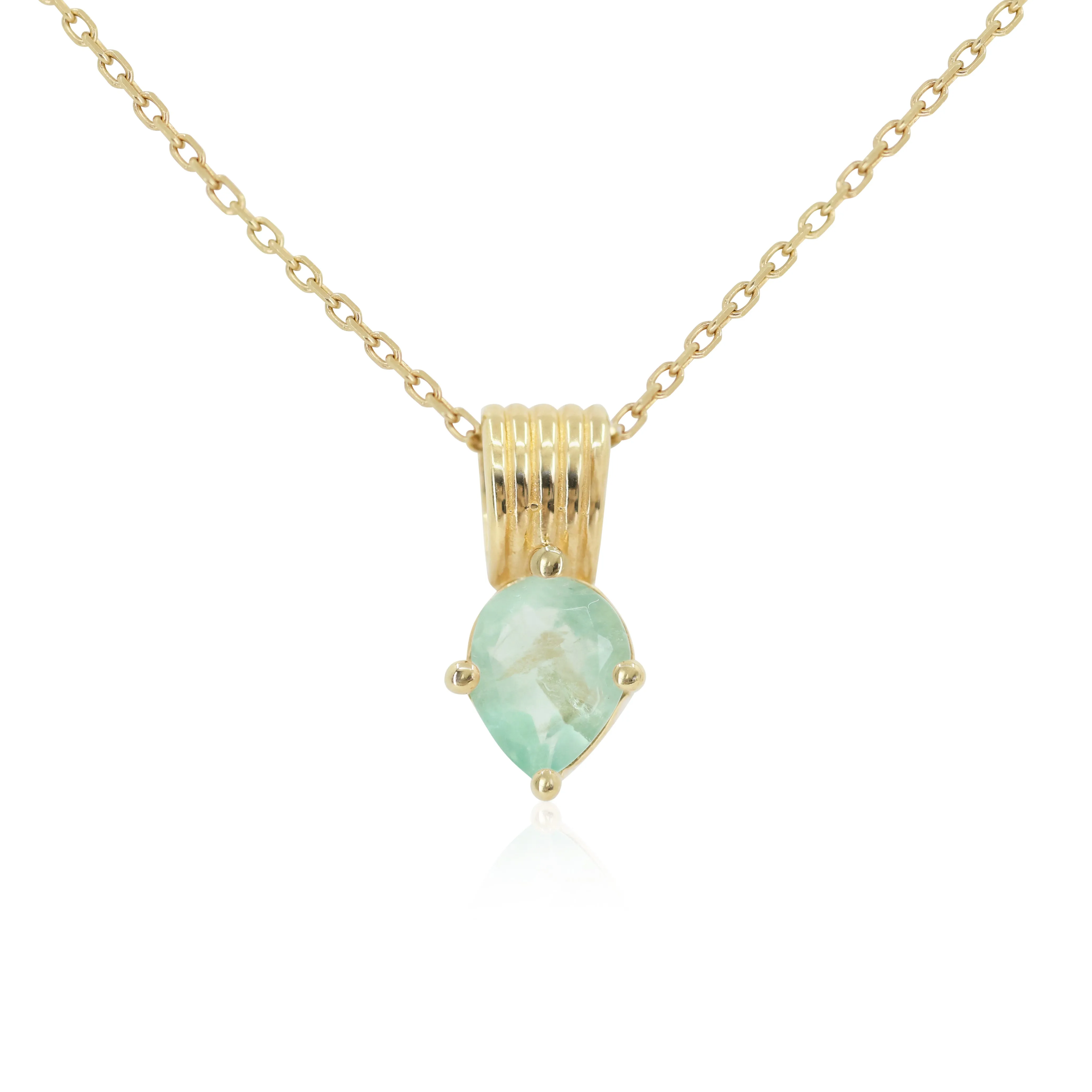 Amie Fluorite Gold Necklace