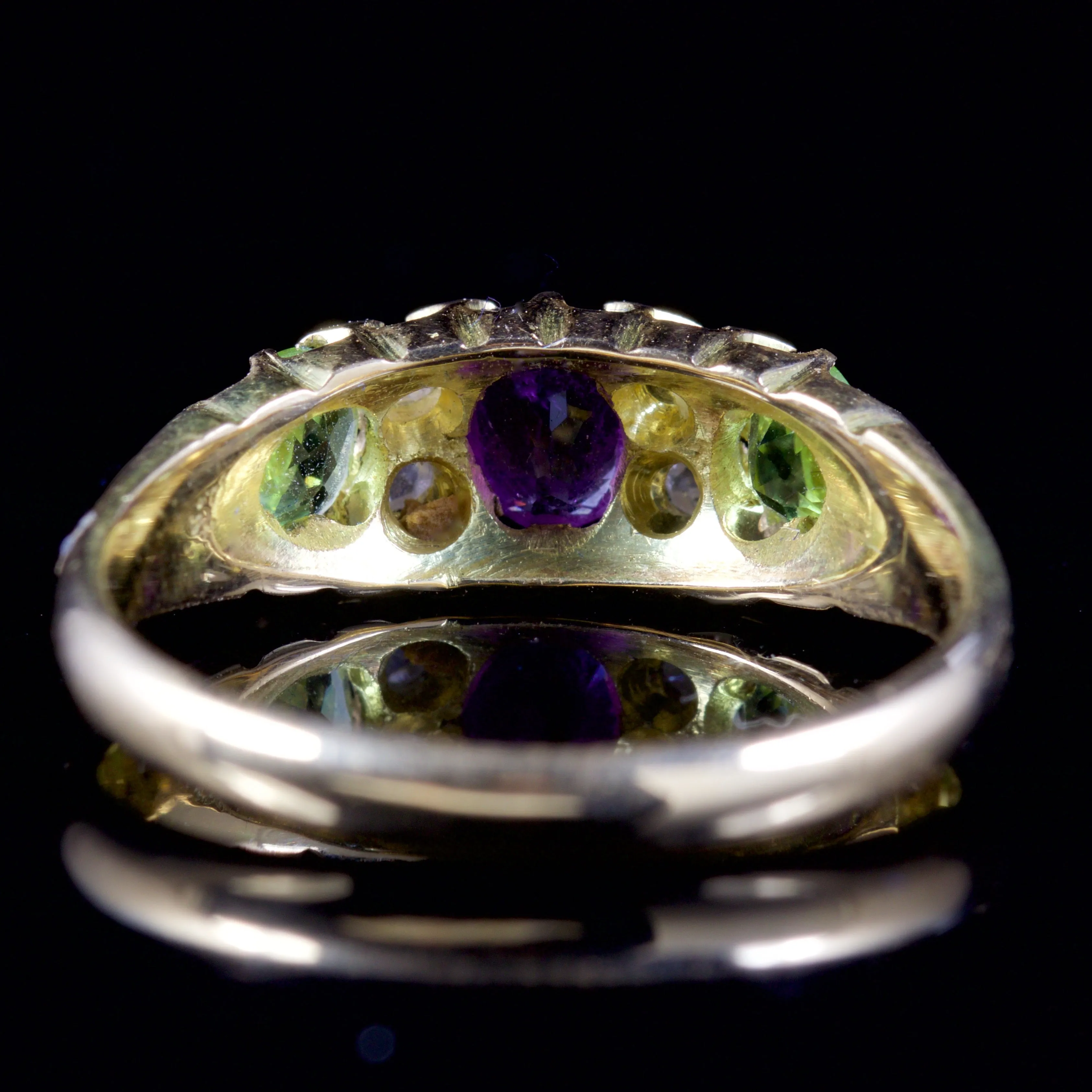 Antique Victorian Suffragette Ring 18Ct Dated Chester 1897