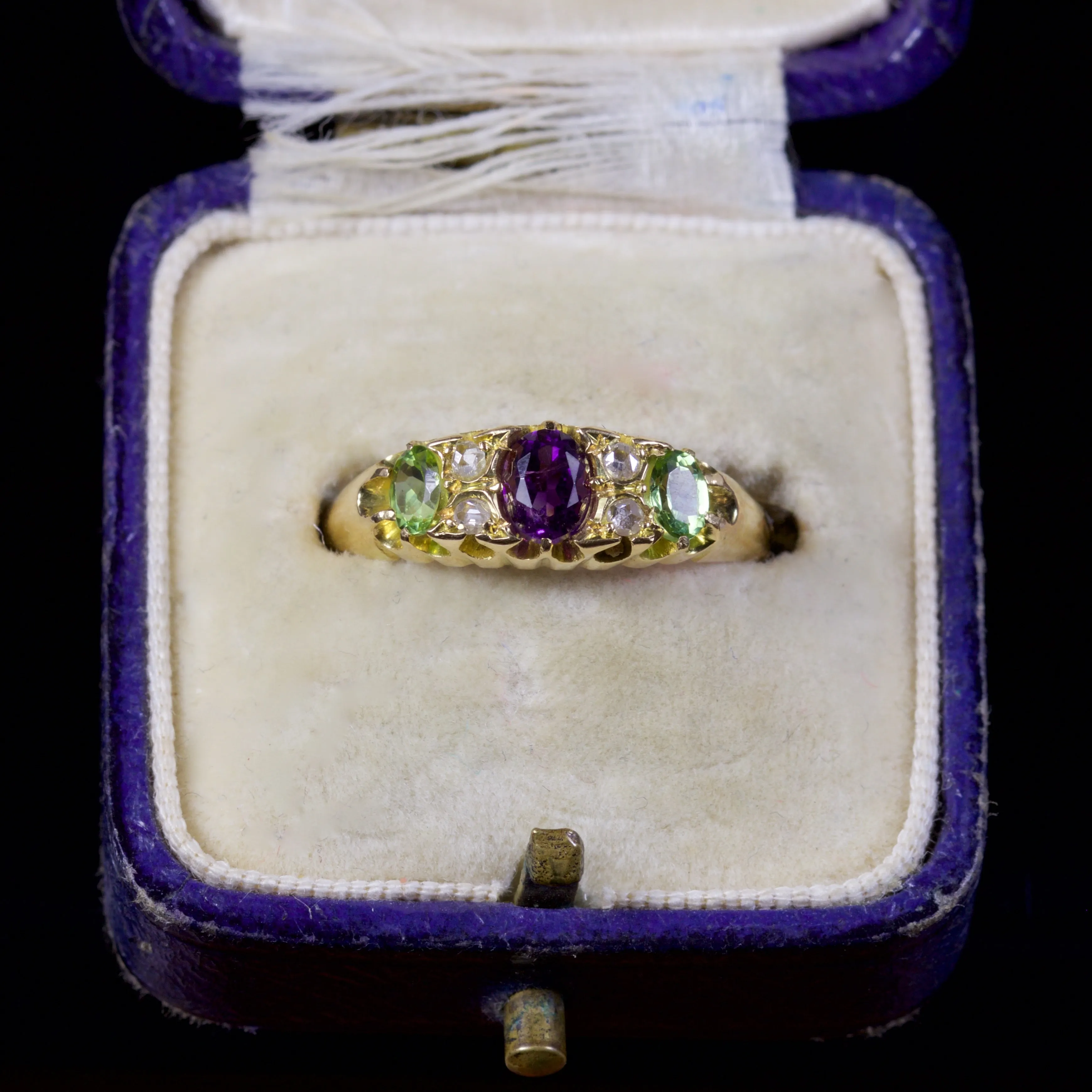 Antique Victorian Suffragette Ring 18Ct Dated Chester 1897