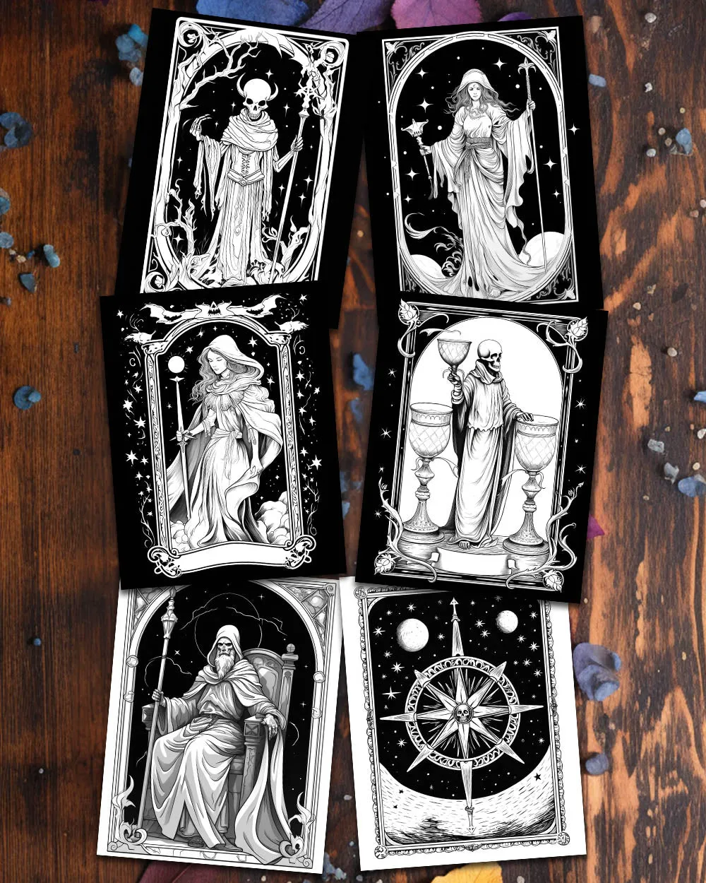 Arcane Tarot: A Mystifying Tarot Coloring Book for Adults with Victorian Inspired Poems