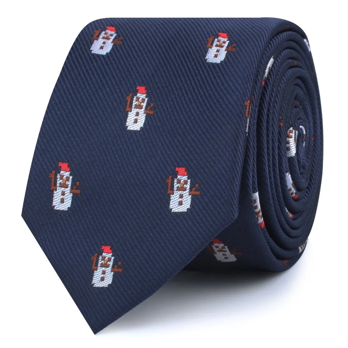 Argentinian Christmas Snowman Skinny Tie