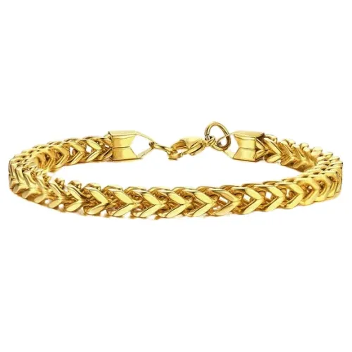 Classy Men Gold Foxtail Bracelet