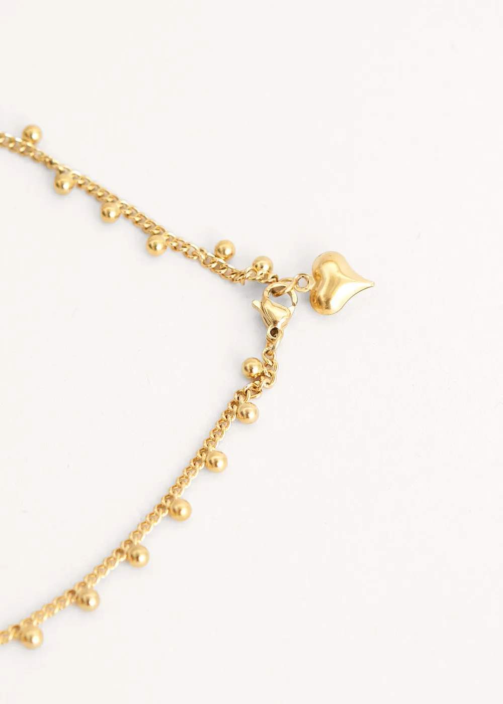 CLEM SIMPLE BALL NECKLACE - GOLD