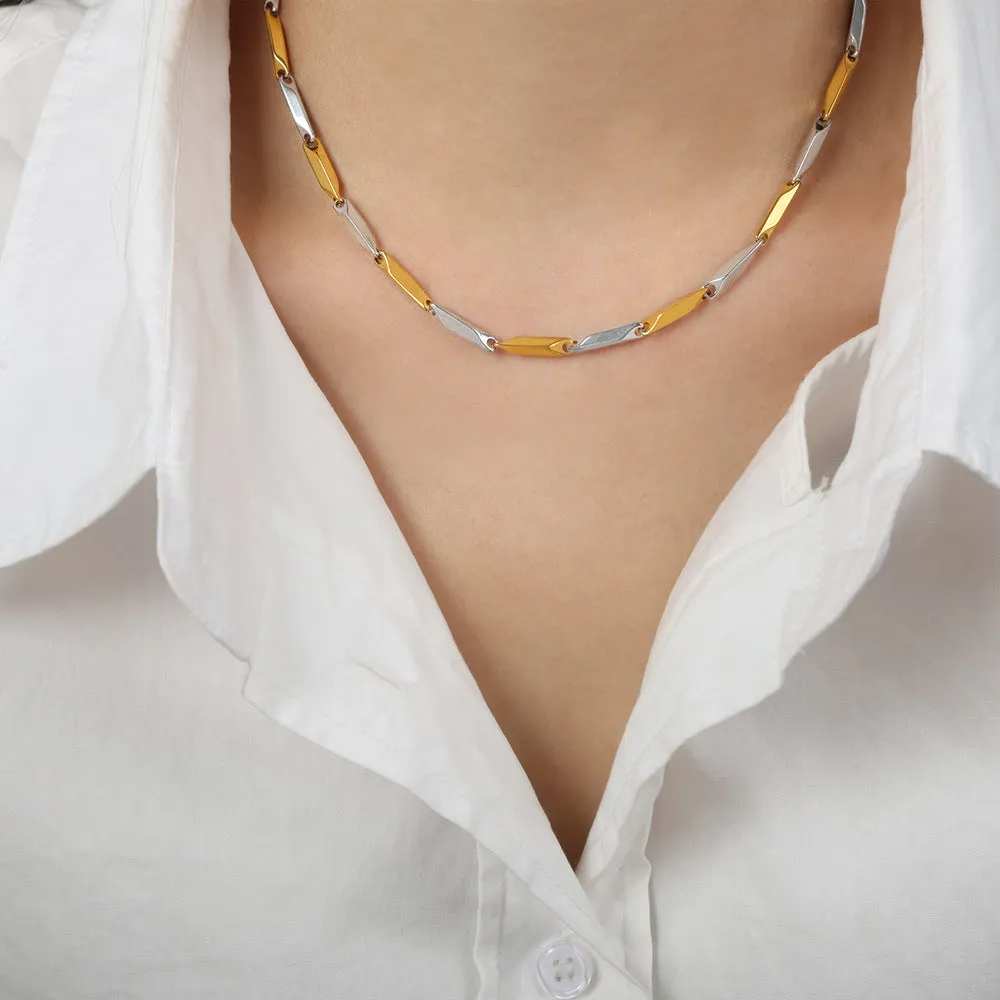 Cold Style Gold-Plated Necklace Jewelry with Titanium Steel - Fashionably Versatile