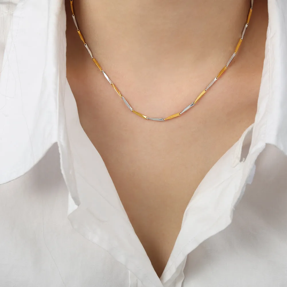 Cold Style Gold-Plated Necklace Jewelry with Titanium Steel - Fashionably Versatile