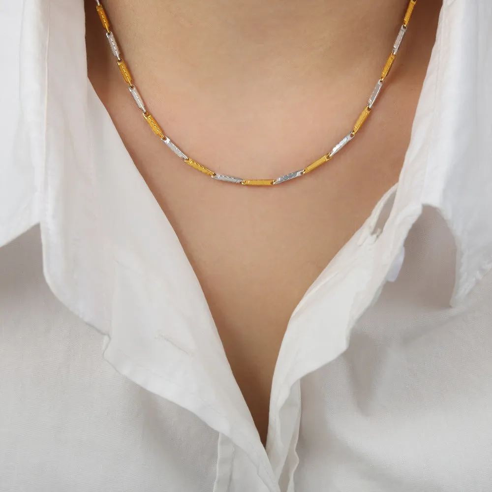 Cold Style Gold-Plated Necklace Jewelry with Titanium Steel - Fashionably Versatile