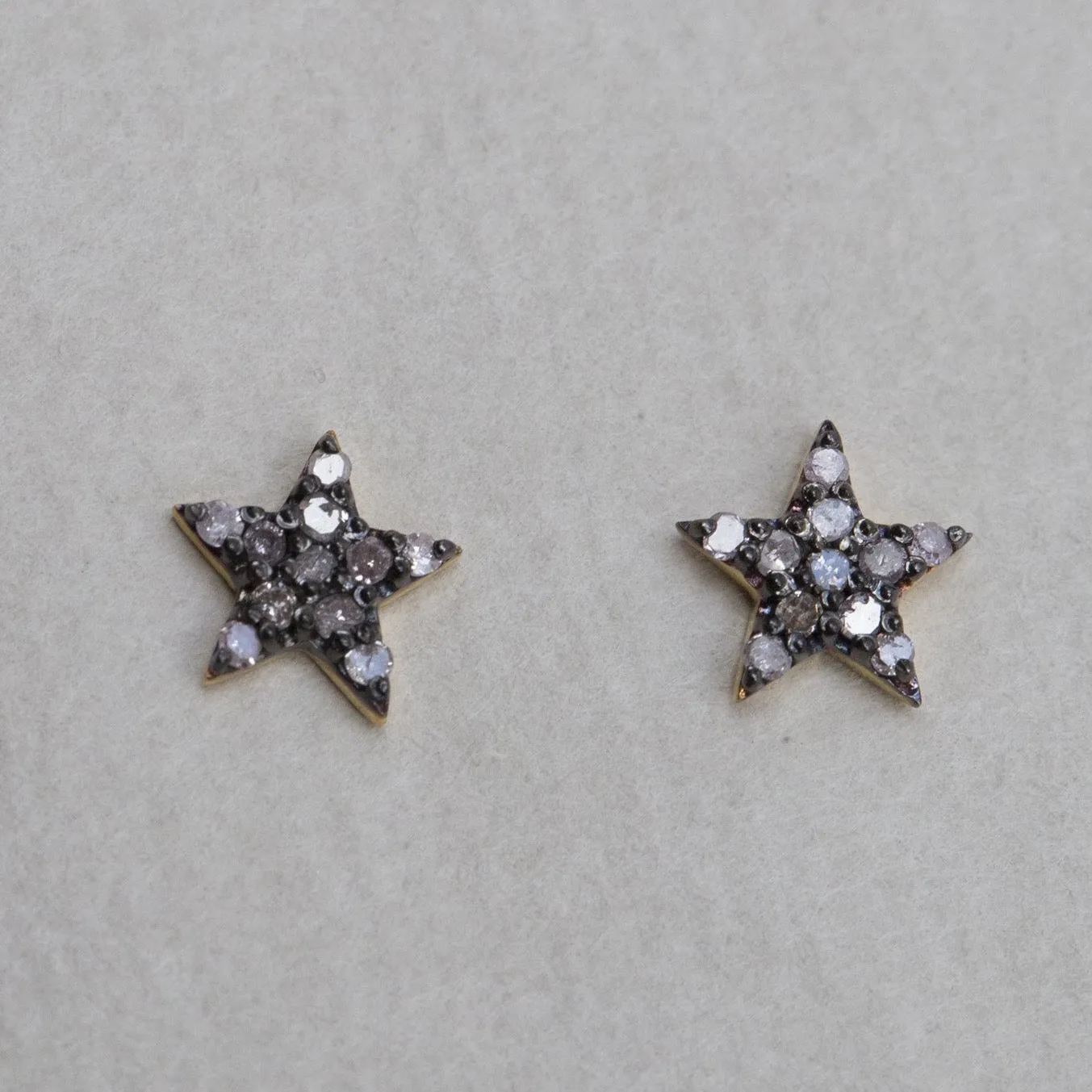 Diamond Star Stud Earrings