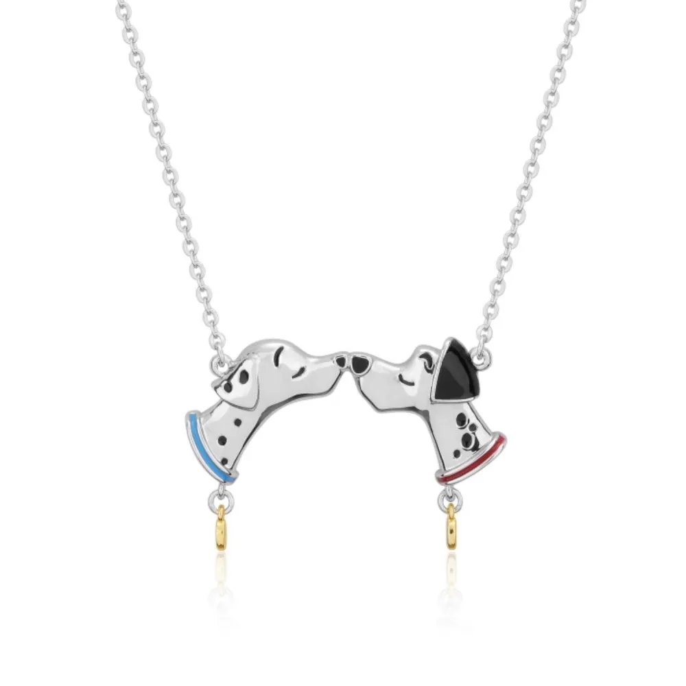 Disney Couture Kingdom 101 Dalmatians Perdita & Pongo Kissing Dogs Necklace