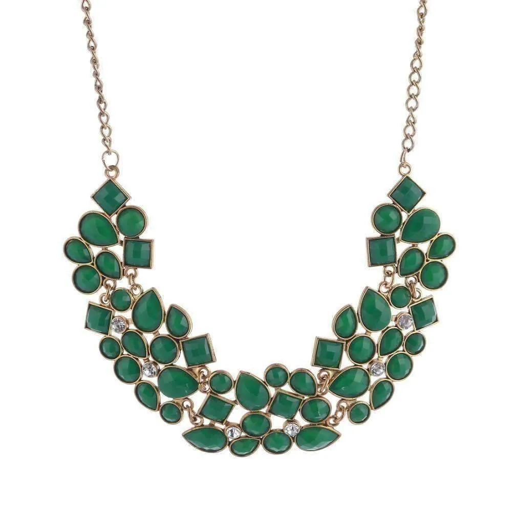 Fab Form Crystal Collar Necklace - In Four Colors