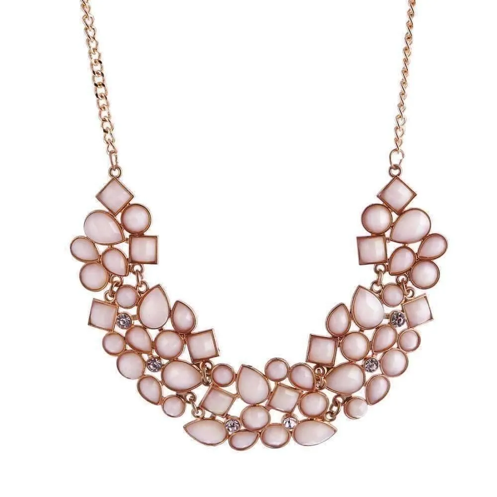 Fab Form Crystal Collar Necklace - In Four Colors