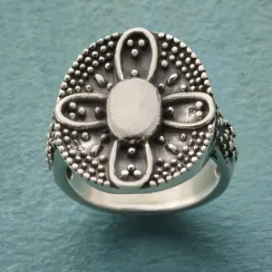 Flower Power Shield Ring