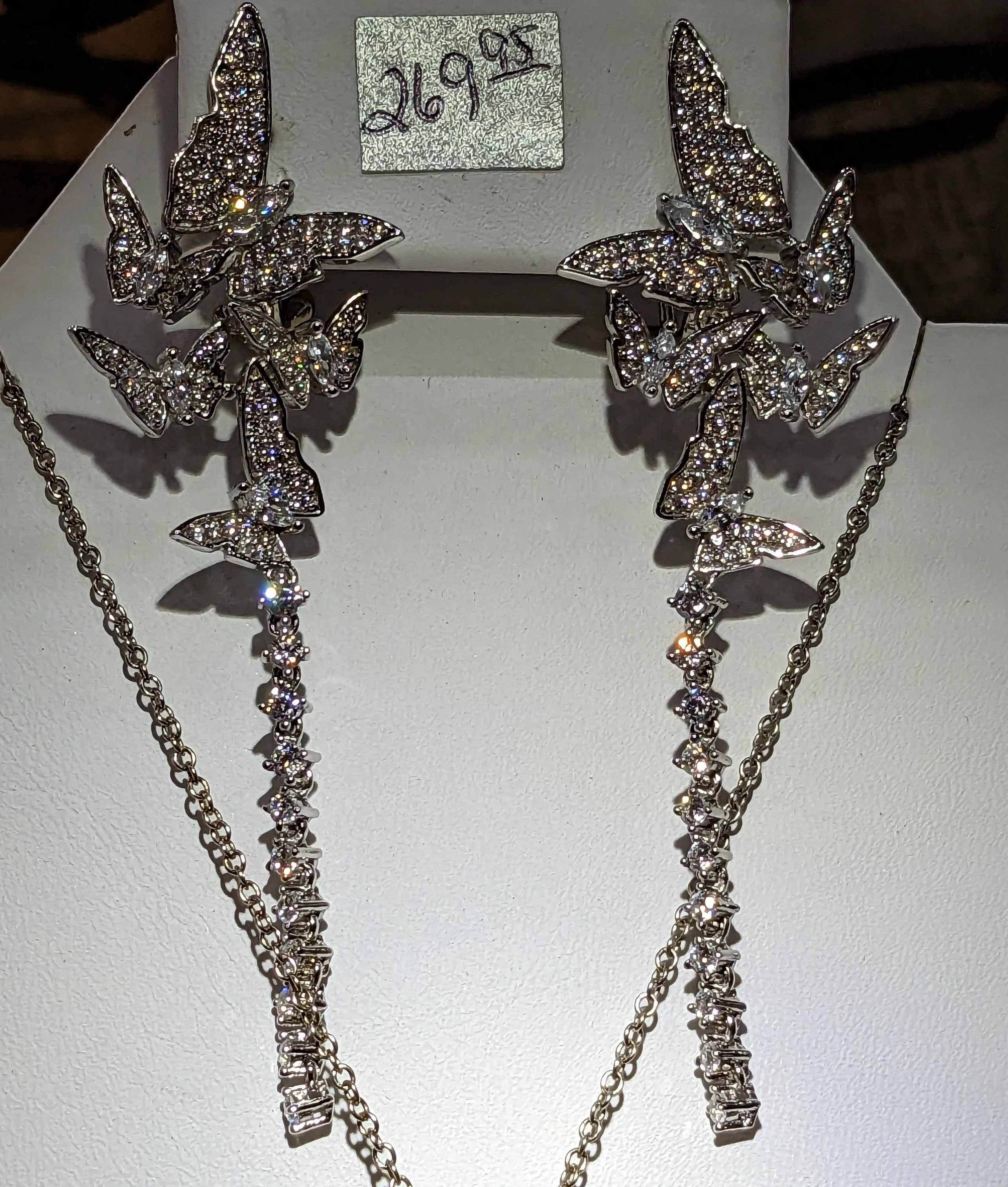 Fluttering Butterflies Necklace and Earrings-TOP Quality, Spectacular!