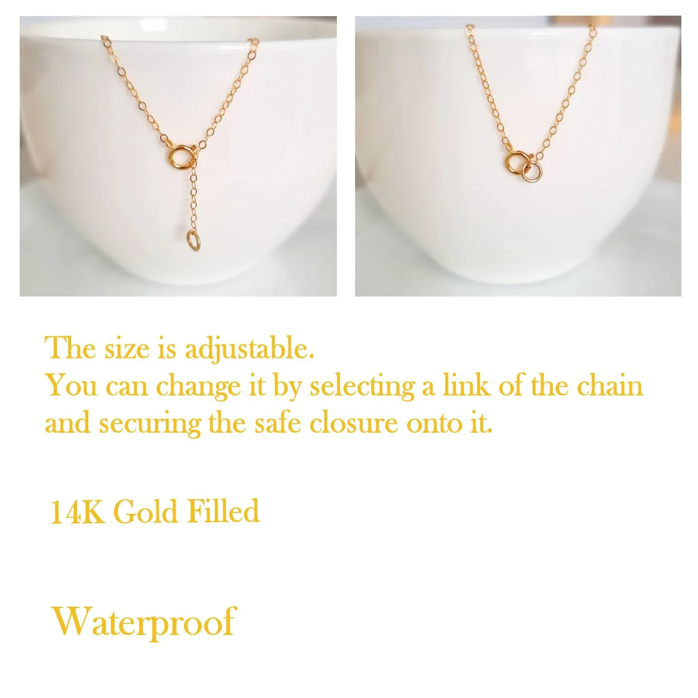 Gold Heart Charm Necklace