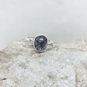 Gray Iolite Candy Ring