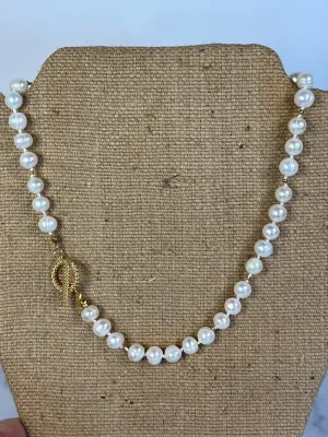 Hand Knotted Pearl Necklace