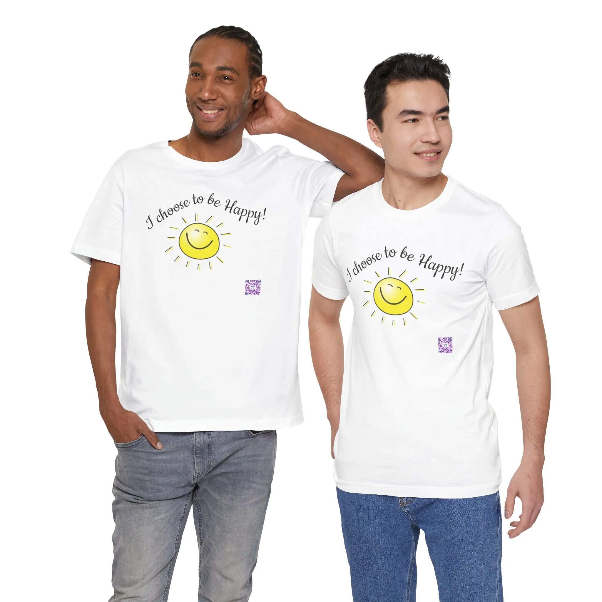 I Choose to be Happy T-Shirt, Inspirational Smiley Face Tee, Positive Vibes Shirt, Motivational Graphic Tee, Uplifting Message Top