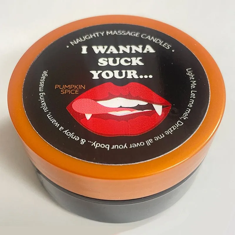 Kama Sutra Massage Candle “I Wanna Suck” Pumpkin Spice