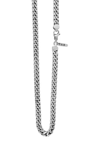 King Baby Large Flat Curb Link Necklace