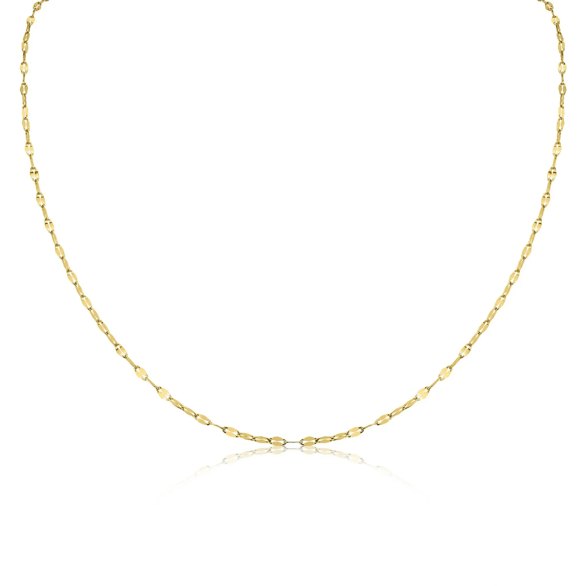 Lola Gold Stainless Steel PVD Lip Chain Necklace