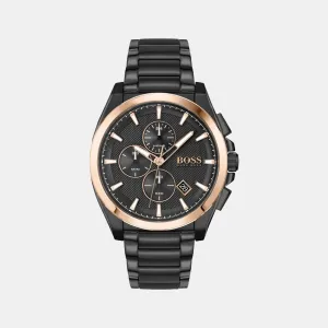 Men Black Stainless Steel Chronograph Watch 1513885