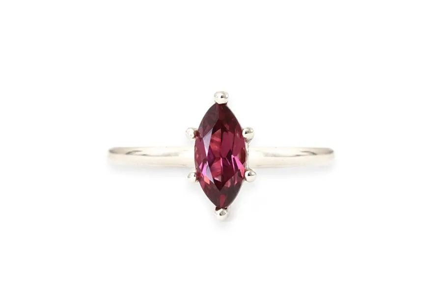 Mia Garnet Marquise Ring