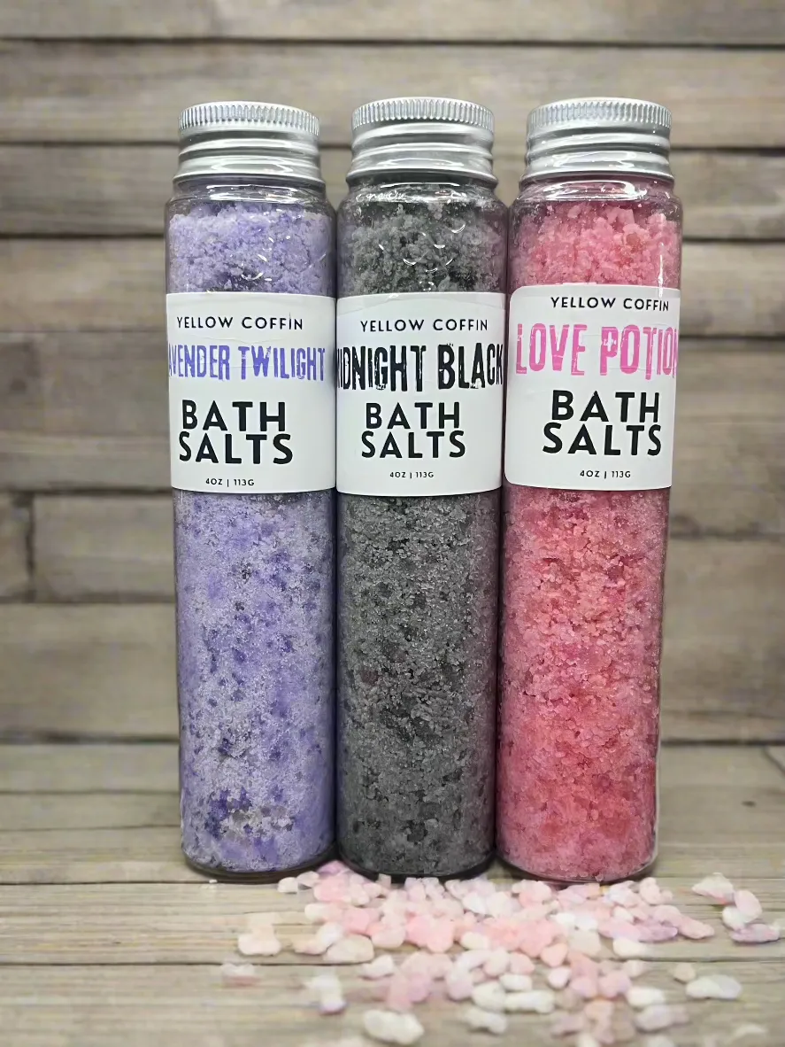 Midnight Black Bath Salts - 4oz