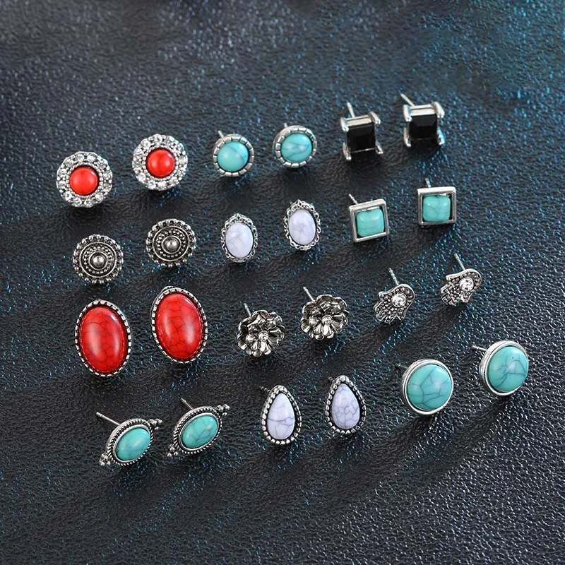 Mix & Match Bohemia Twelve Piece Earring Ensemble