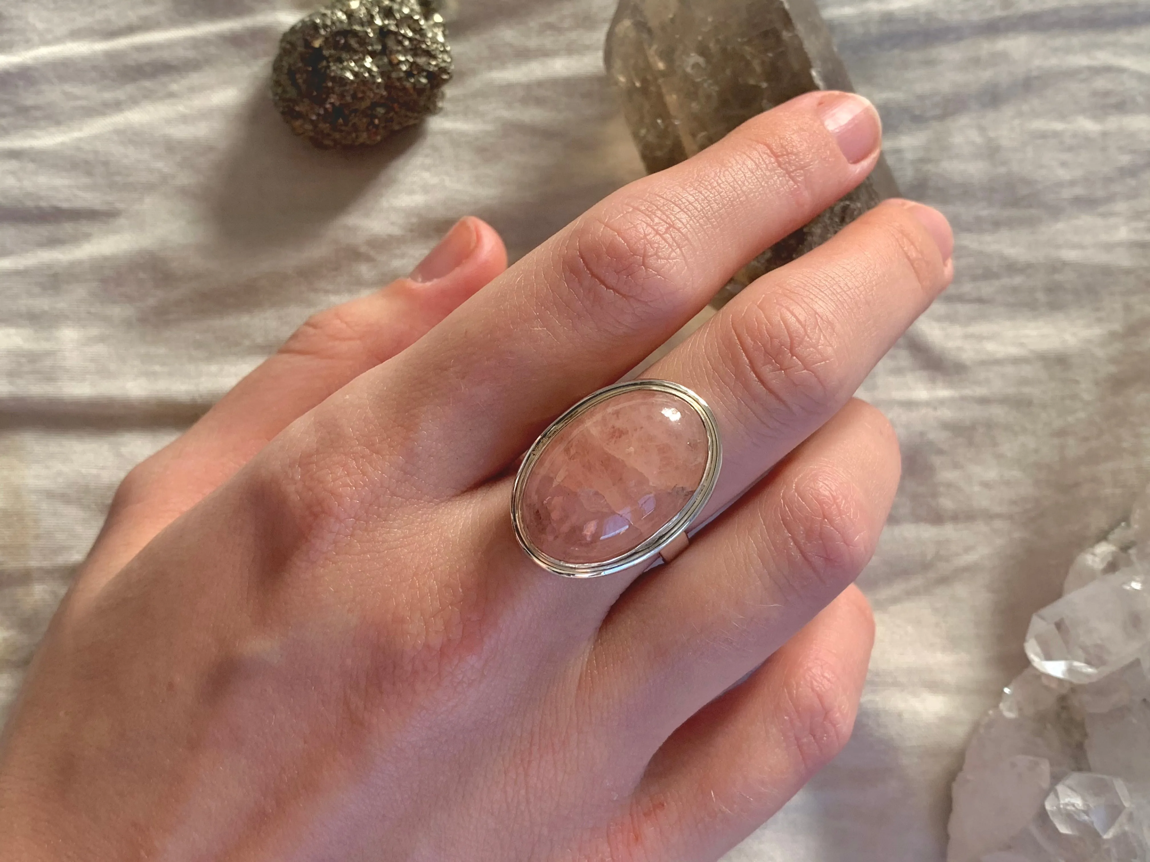 Morganite Brea Ring - Oval