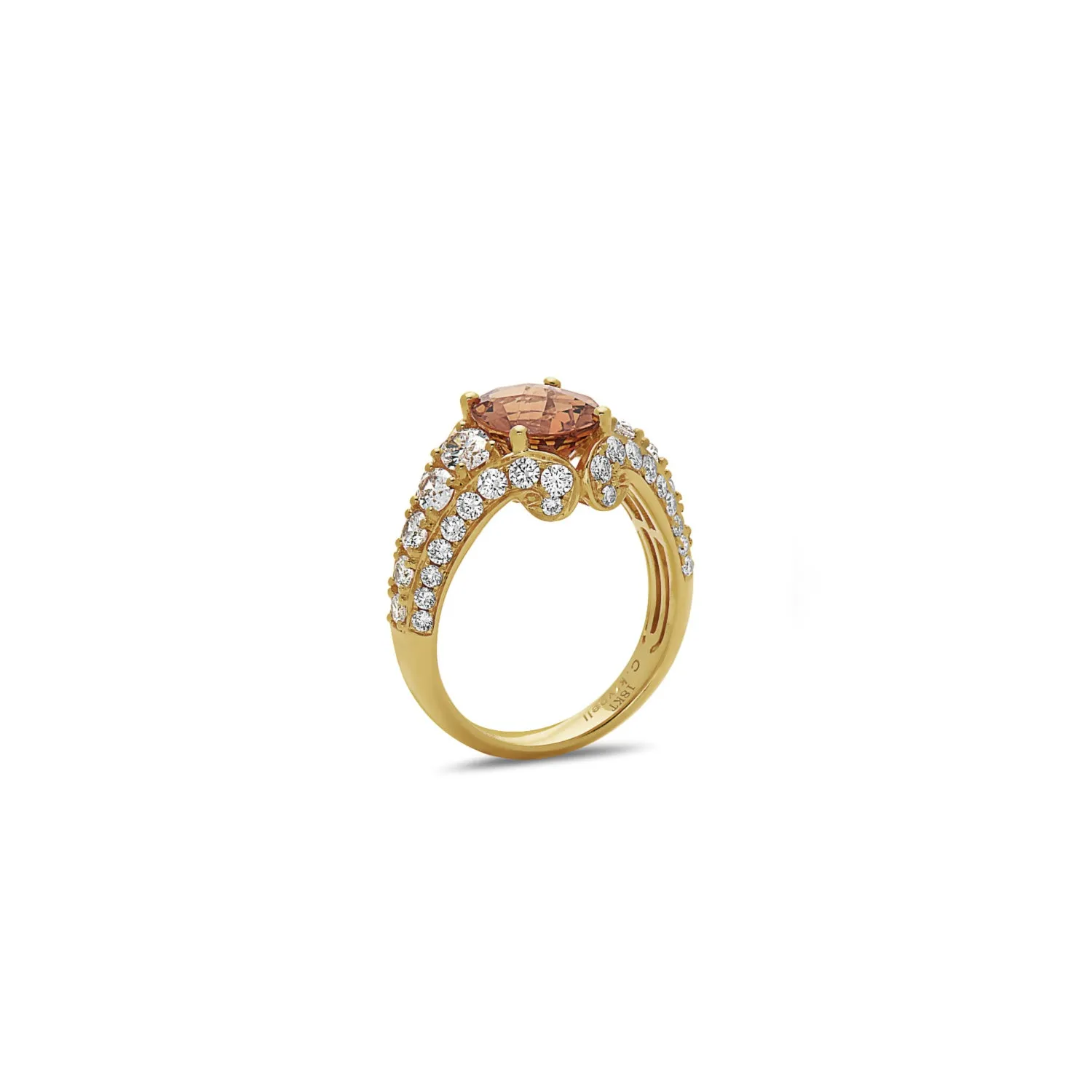 Pastel Diamond Oval Regal Ring