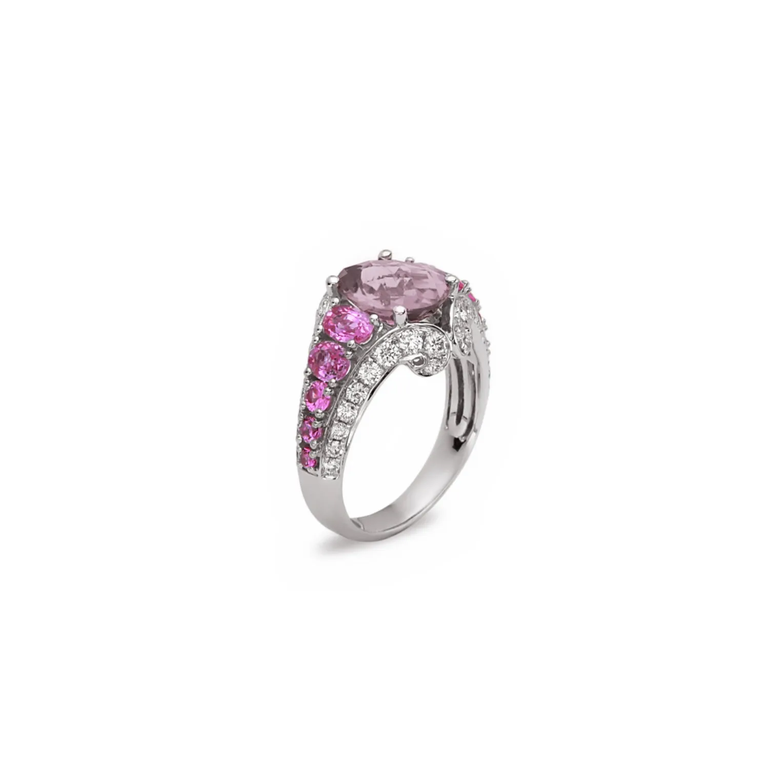 Pastel Diamond Oval Regal Ring