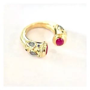 Ruby Red Taj Ring