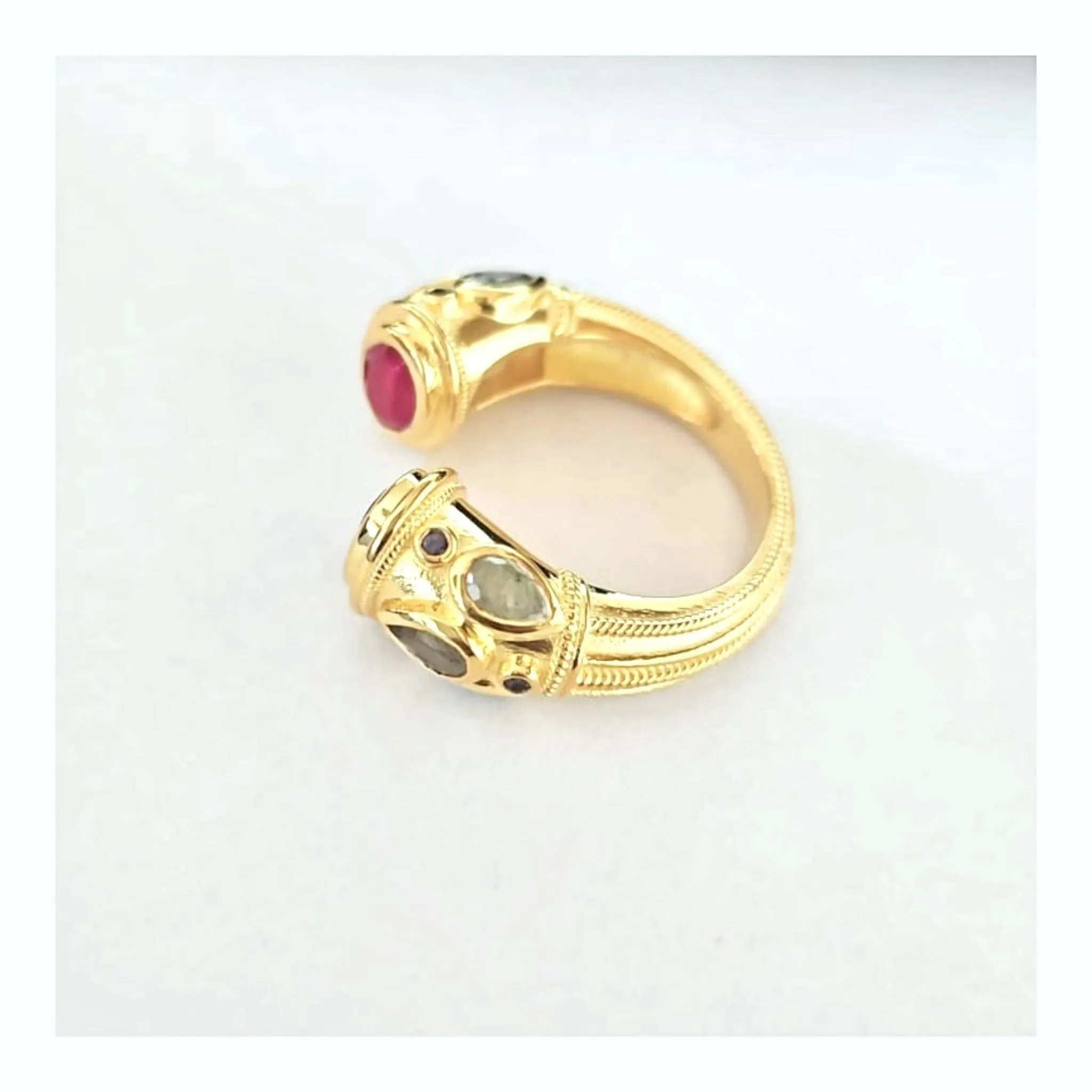 Ruby Red Taj Ring