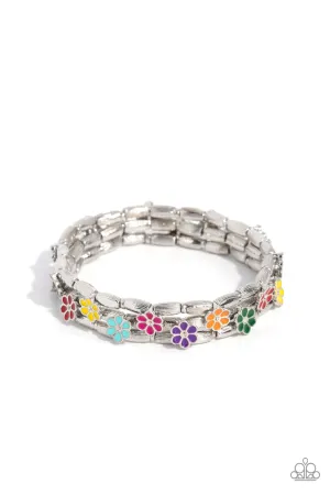 Scattered Springtime - Multi Bracelet - Paparazzi Accessories