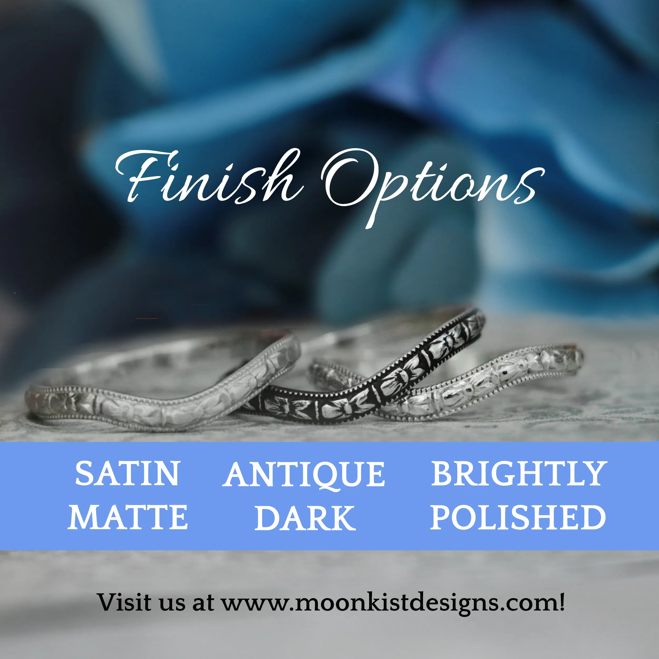 Silver Sun and Moon Engagement Promise Ring | Moonkist Designs