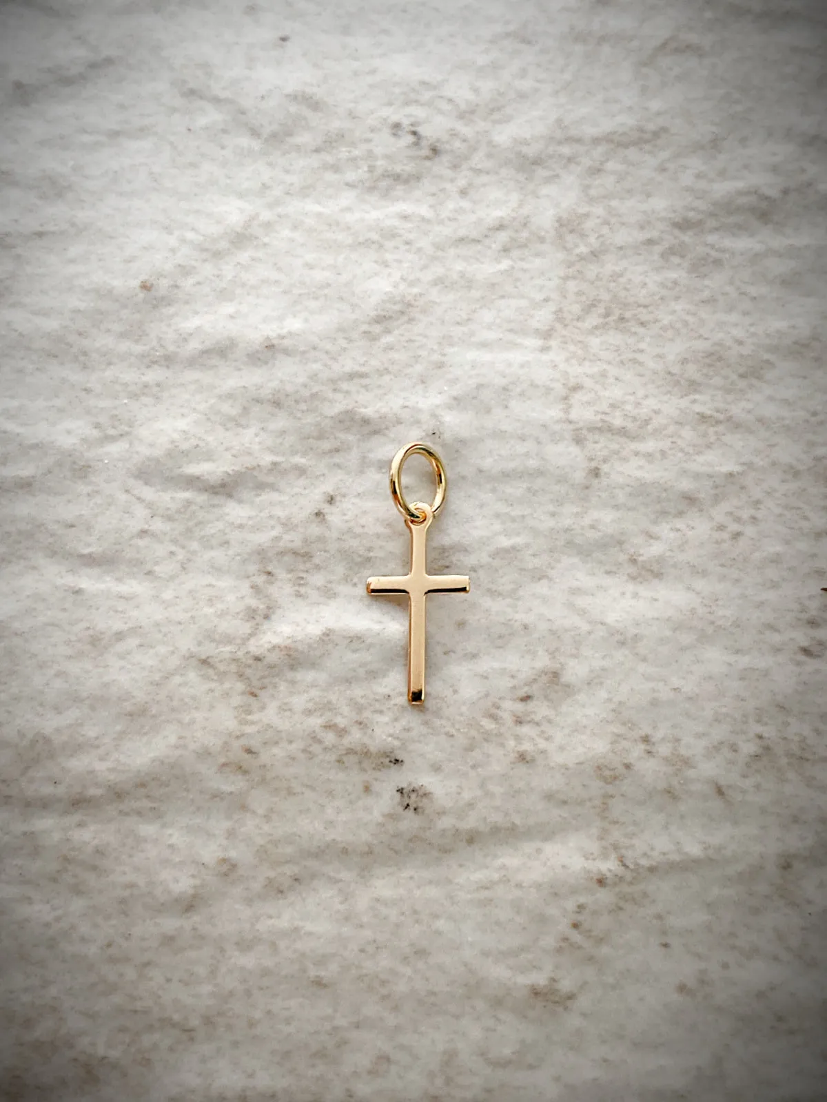 Simple Gold Cross Pendant