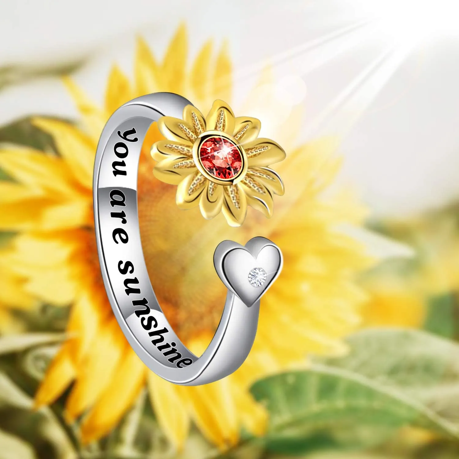 Sunflower Ring for Women