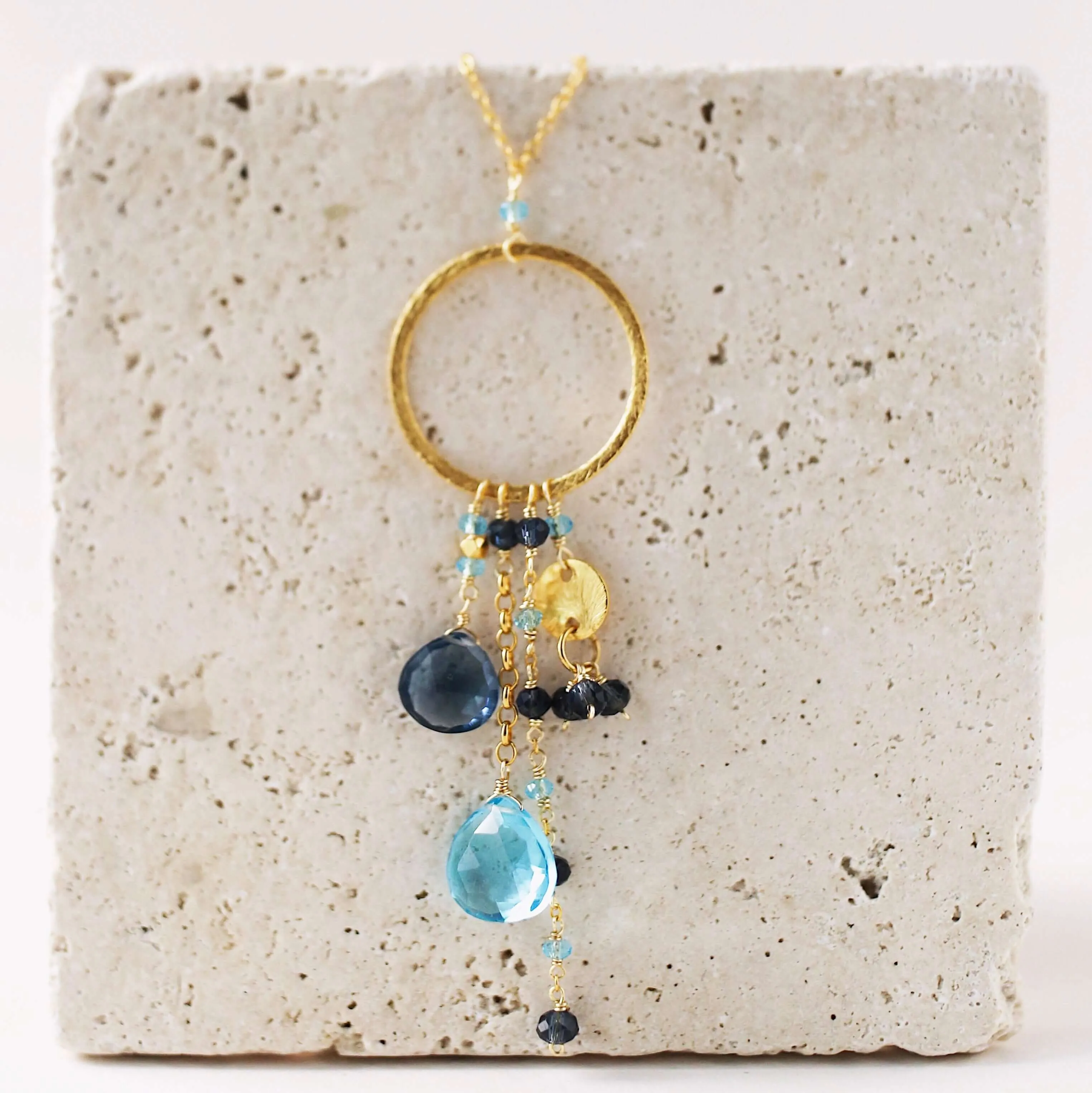 The Ammil Necklace - Iolite & Aquamarine