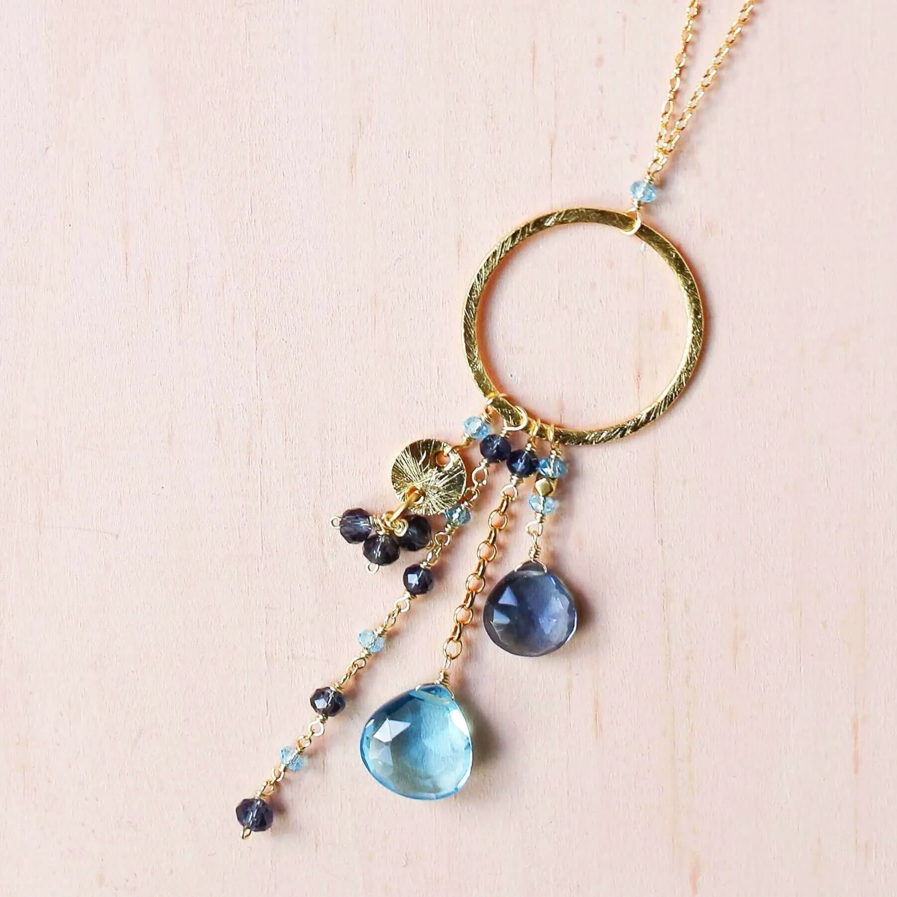 The Ammil Necklace - Iolite & Aquamarine