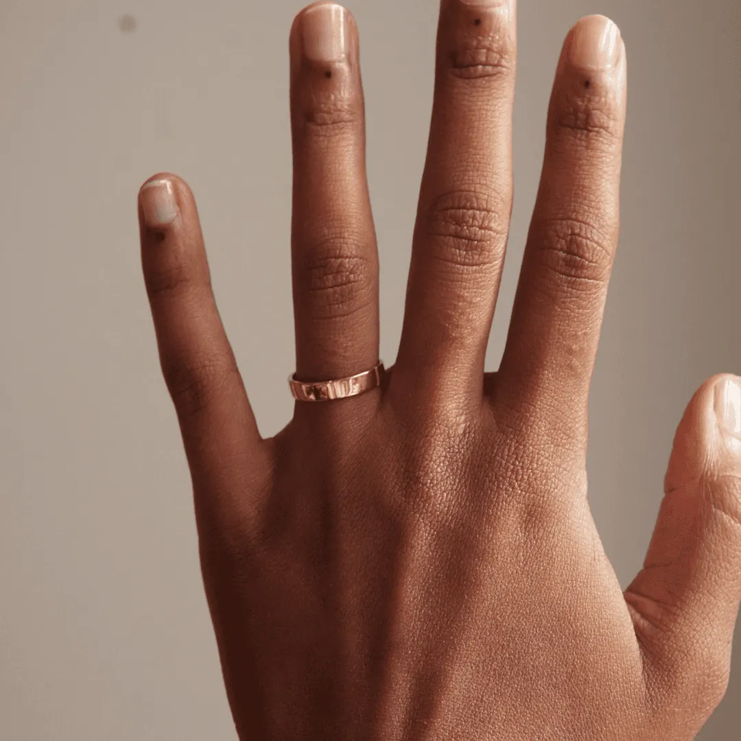 THE IMANI RING - Solid 14k yellow gold