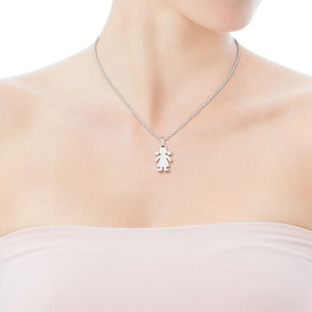 Tous Silver Sweet Dolls Necklace 415904660